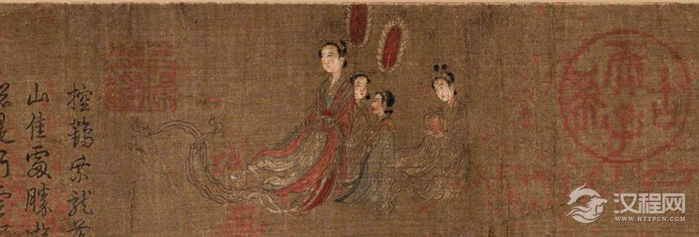 五代 阮郜 阆苑女仙图卷 故宫博物院藏