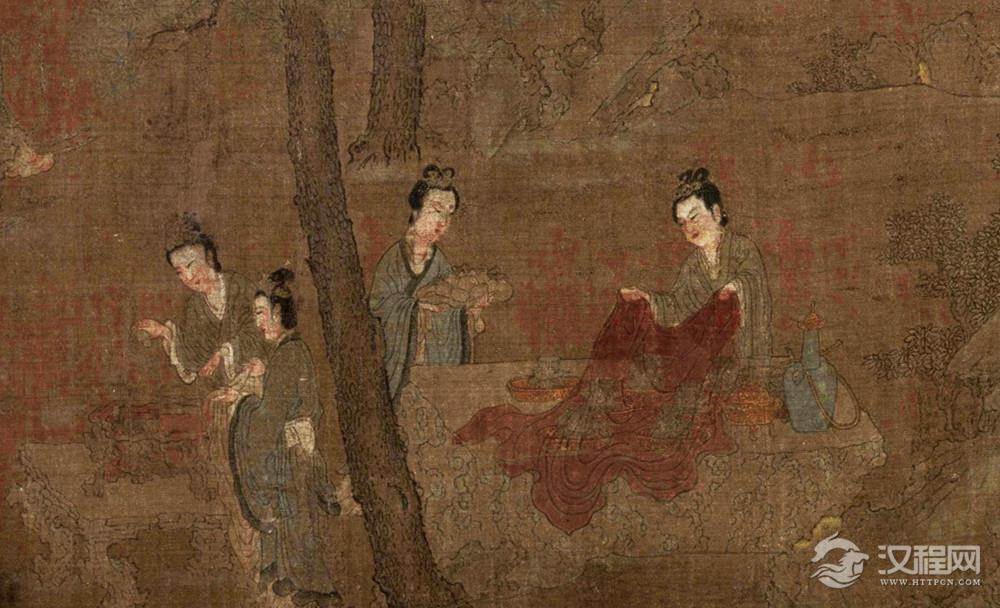 五代 阮郜 阆苑女仙图卷 故宫博物院藏