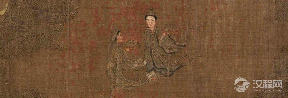 五代 阮郜 阆苑女仙图卷 故宫博物院藏