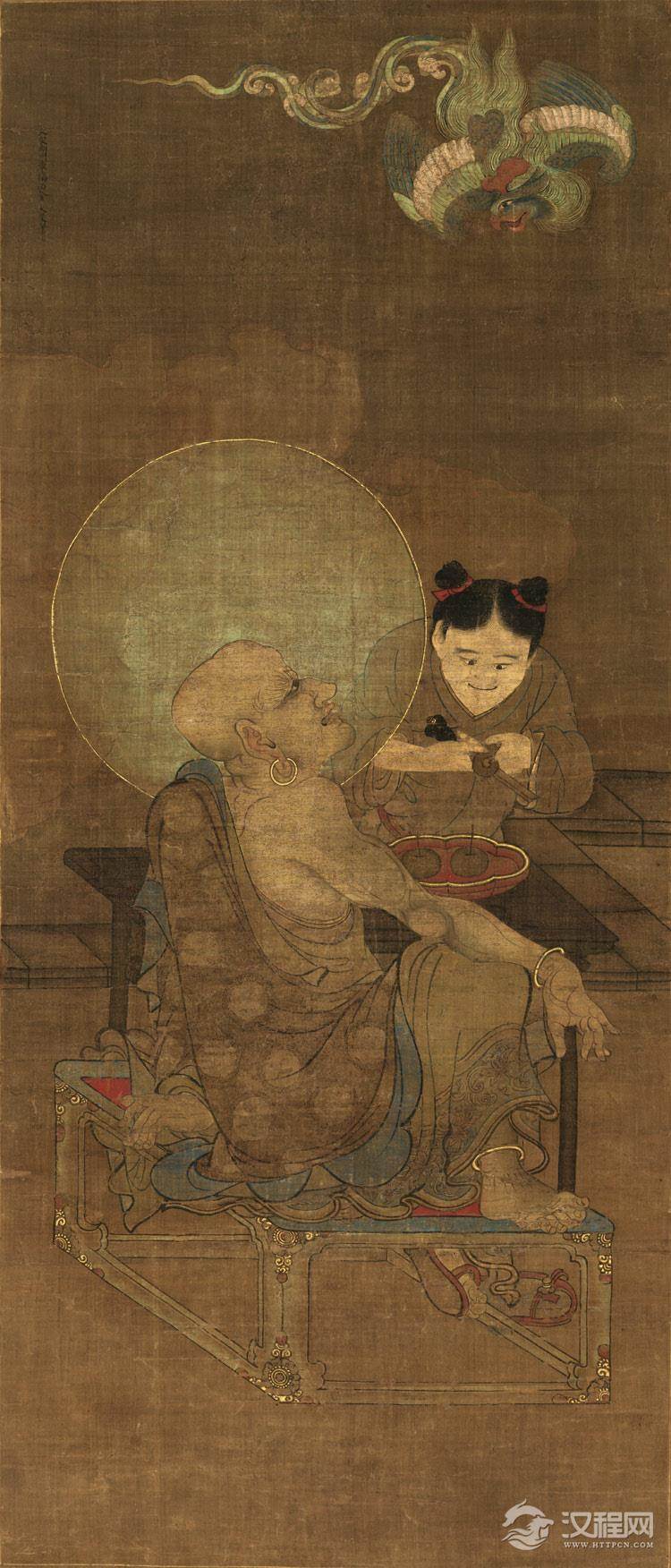 宋 金大受 十六罗汉图