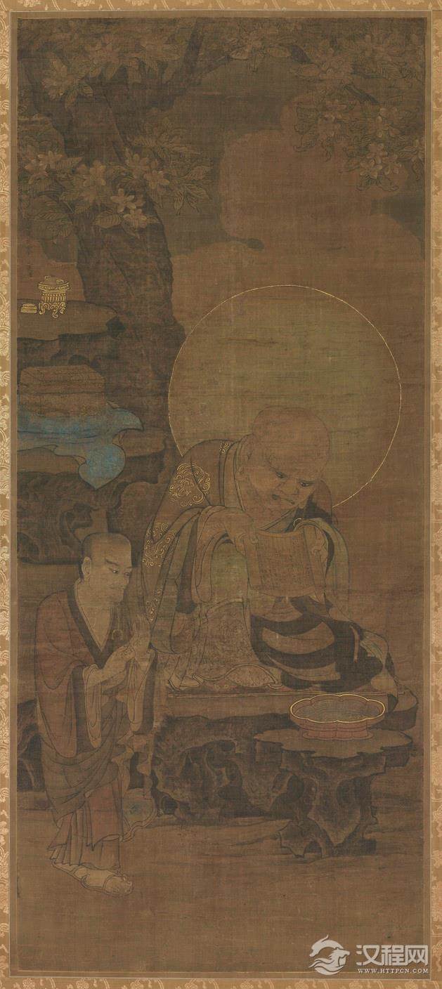 宋 金大受 十六罗汉图