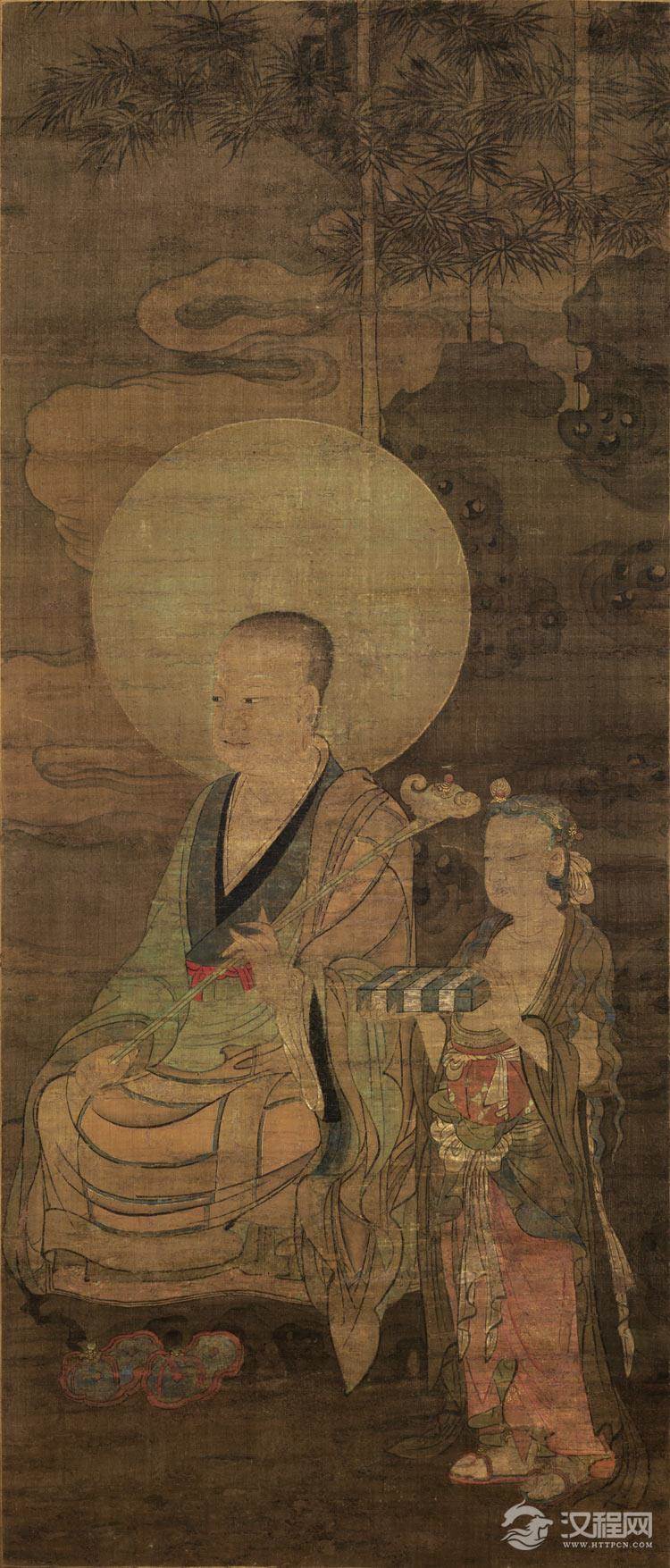 宋 金大受 十六罗汉图