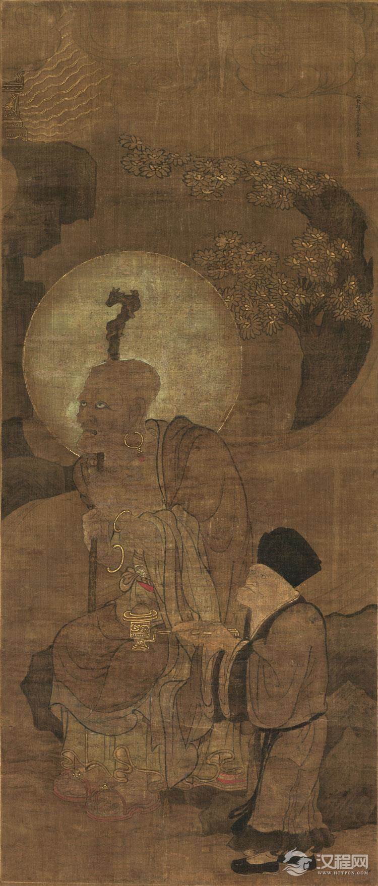 宋 金大受 十六罗汉图