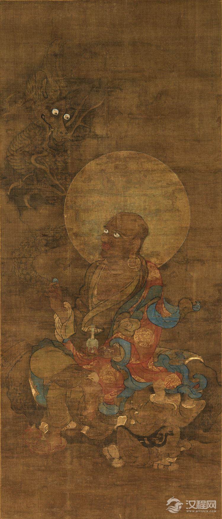 宋 金大受 十六罗汉图 