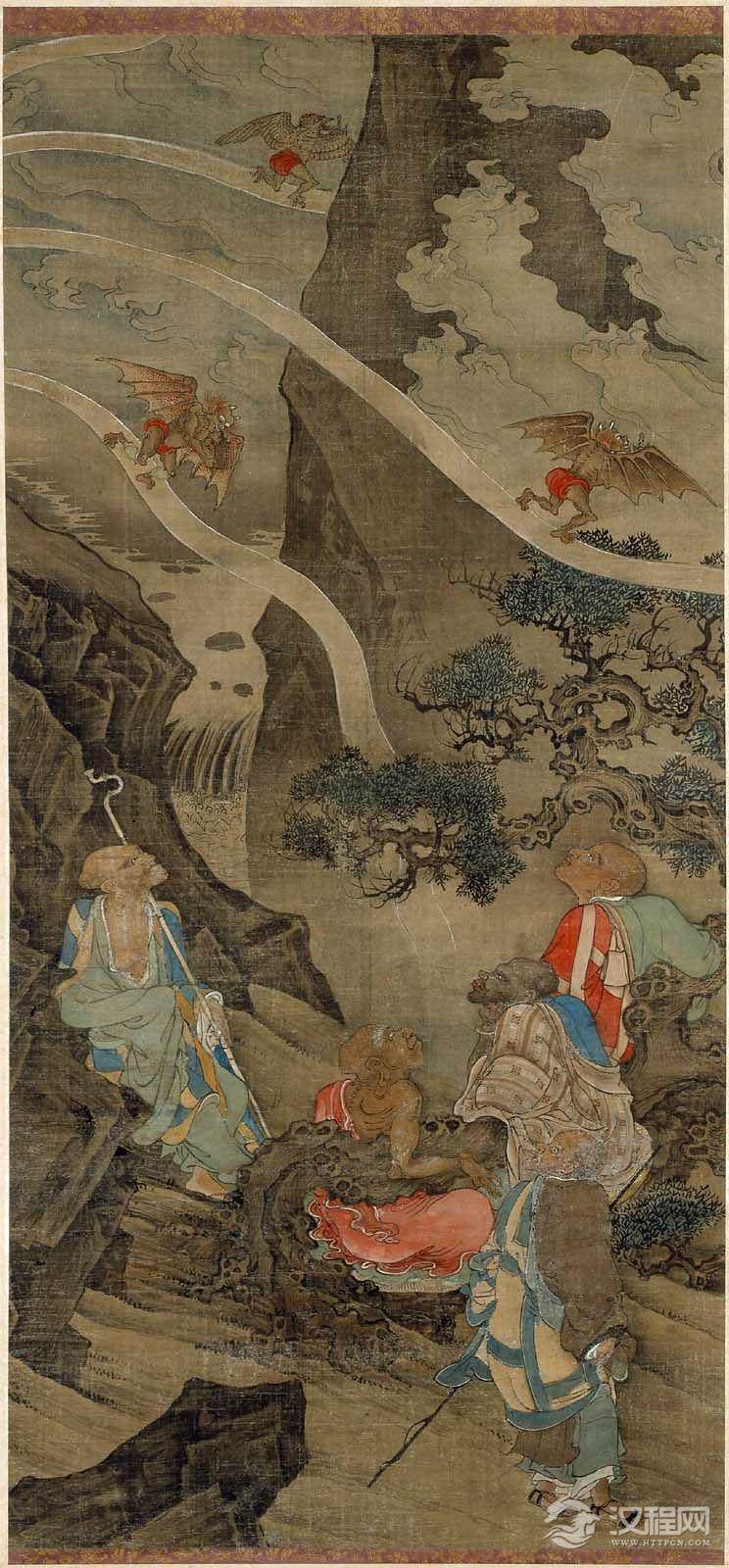 南宋 周季常 林庭圭 五百罗汉图 - 中艺图文工作室 - 中艺图文工作室