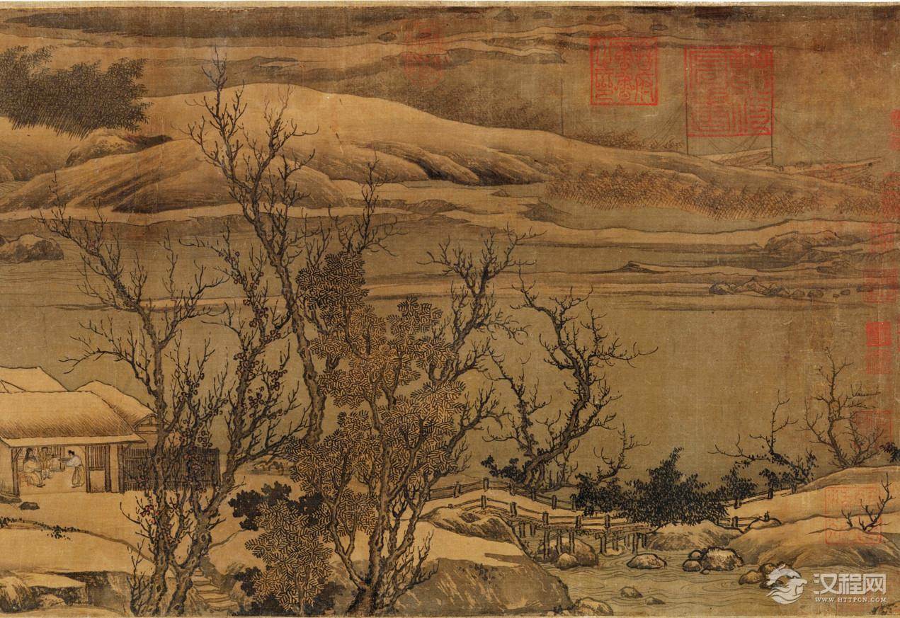 北宋妙品第一 高克明画选 溪山瑞雪图卷 