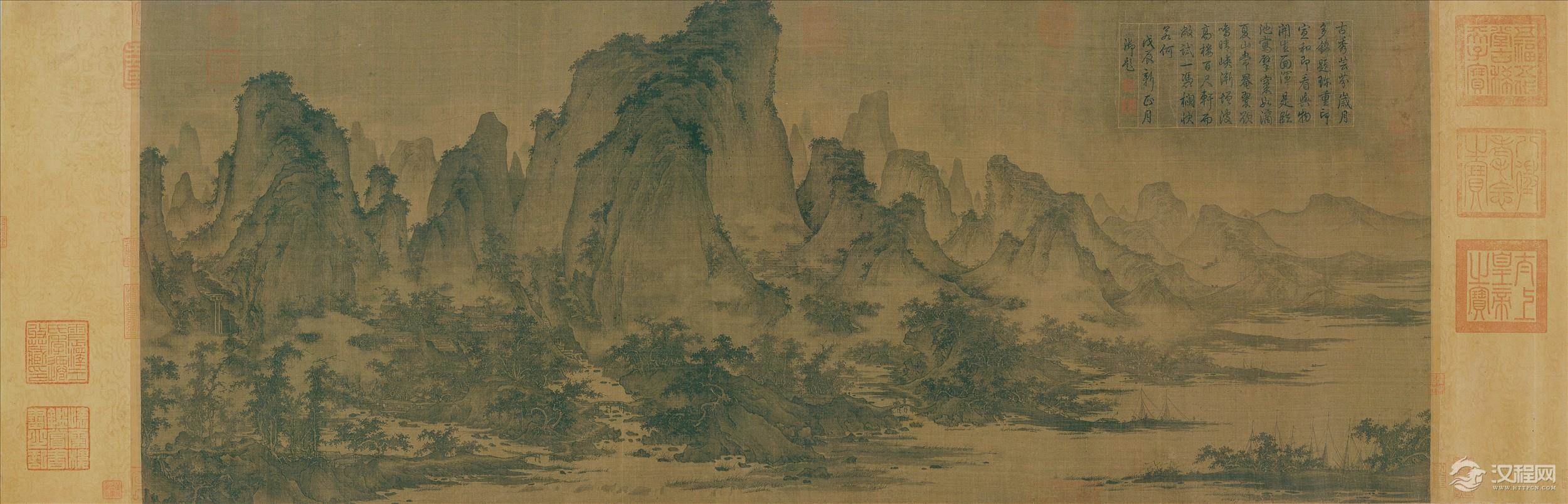 宋初“三家山水”：李成画选 读碑窠石图（百幅中国名画)