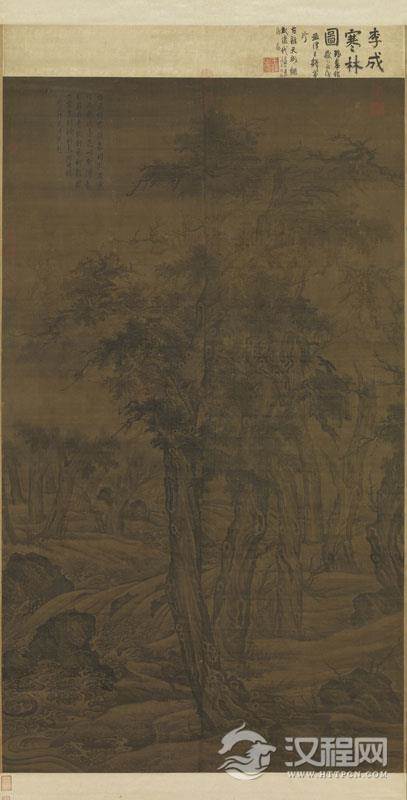 宋初“三家山水”：李成画选 读碑窠石图（百幅中国名画) 