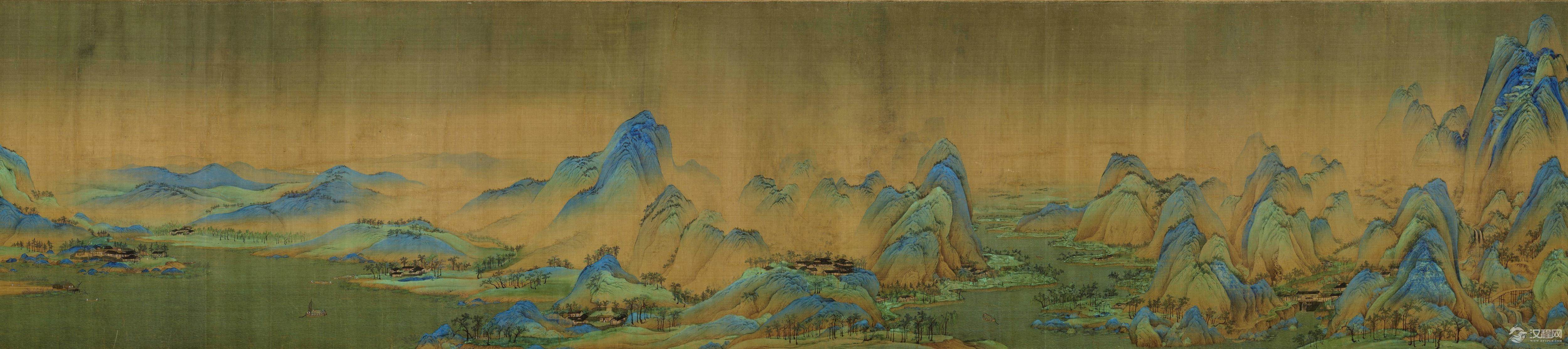 中国十大传世名画 宋?王希孟 千里江山图 