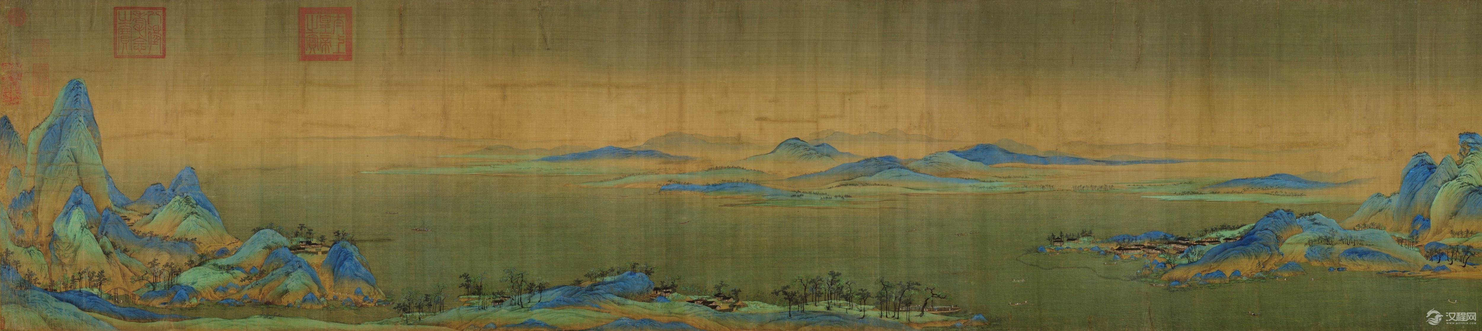 中国十大传世名画 宋?王希孟 千里江山图 