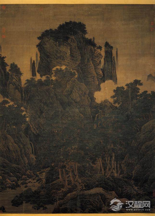 李唐门生 萧照画选 山腰楼观图 