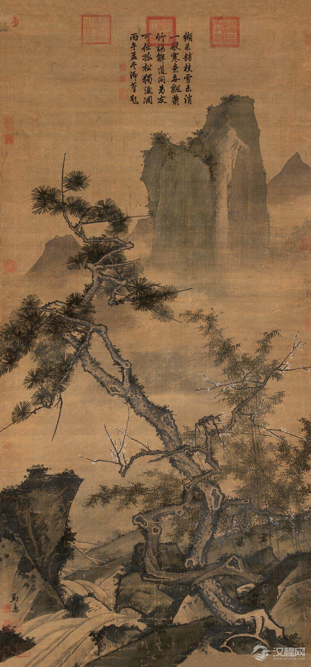 南宋四大家马远画选 踏歌图(百幅中国名画) - 中艺图文工作室 - 中艺图文工作室