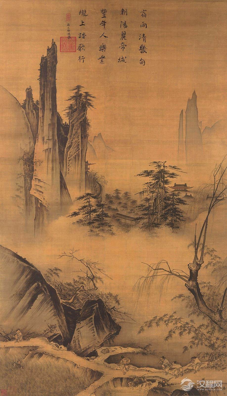 南宋四大家马远画选 踏歌图(百幅中国名画) - 中艺图文工作室 - 中艺图文工作室