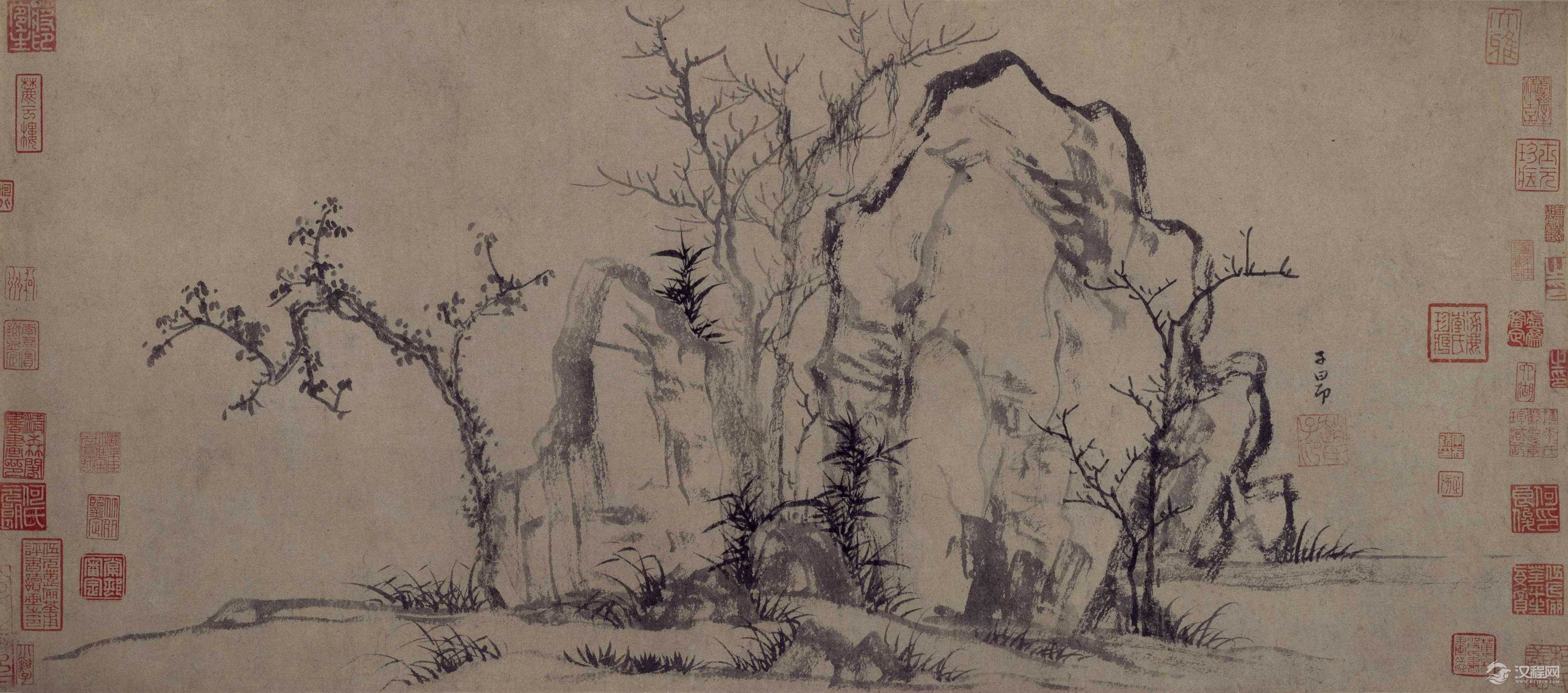 历代名家画竹 湖州竹派文同、苏轼、赵孟頫、吴昌硕