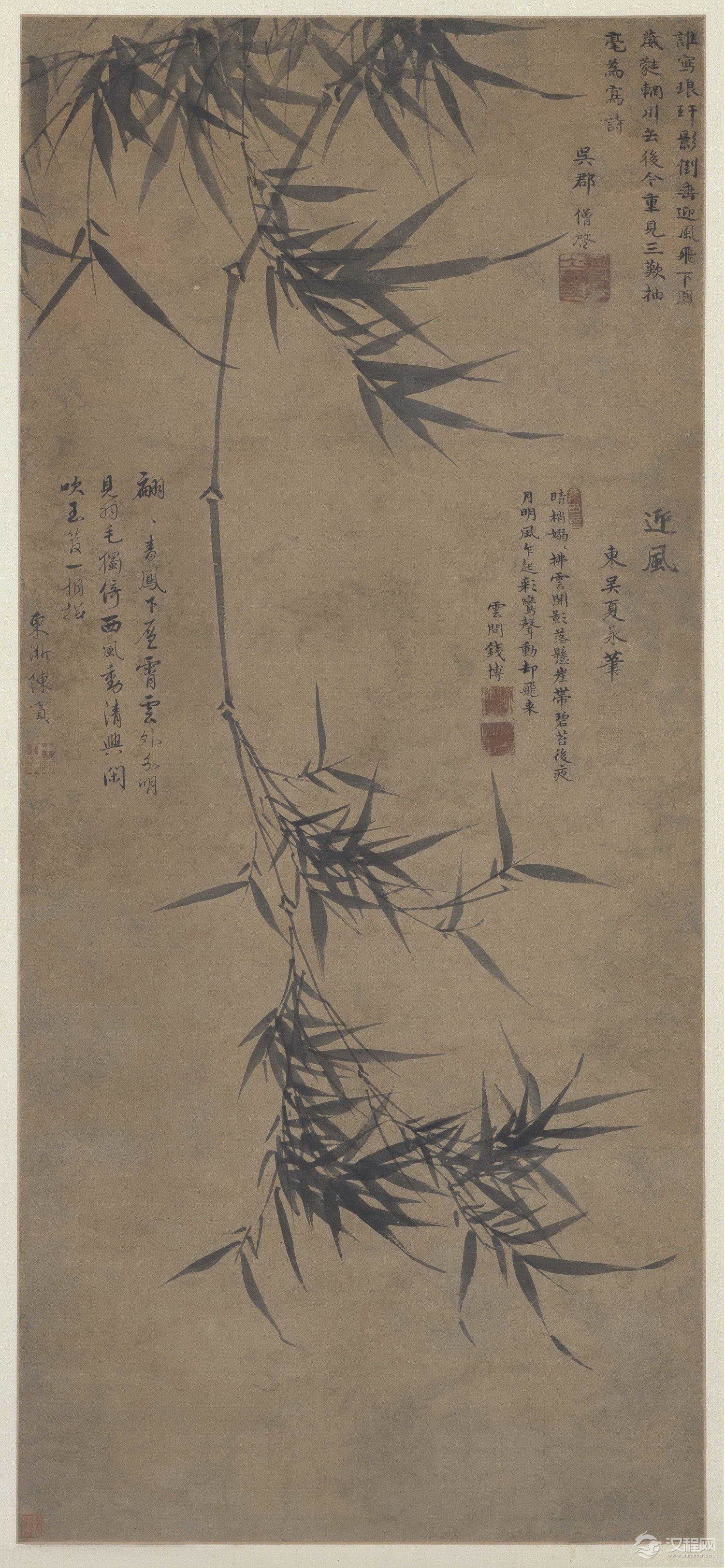 历代名家画竹 湖州竹派文同、苏轼、赵孟頫、吴昌硕 