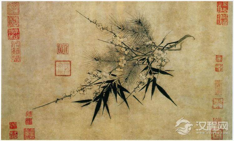 赵孟坚画选 水仙图 岁寒三友图 - 中艺图文工作室 - 中艺图文工作室