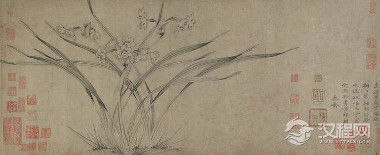 赵孟坚画选 水仙图 岁寒三友图 - 中艺图文工作室 - 中艺图文工作室