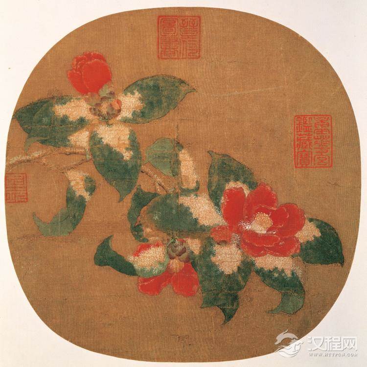 南宋 林椿画选 山茶霁雪图 - 中艺图文工作室 - 中艺图文工作室