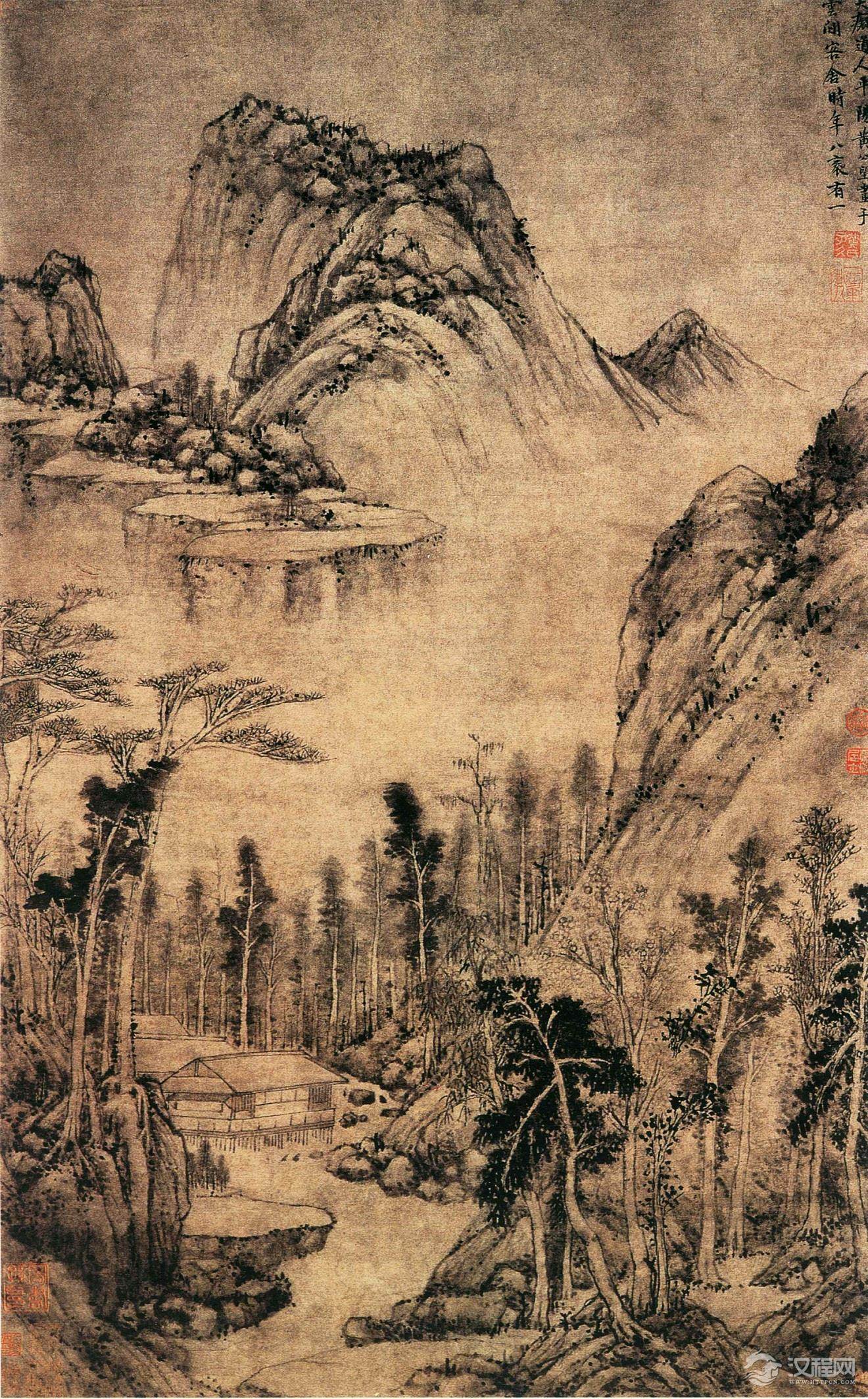 元四家黄公望画选 富春山居图（百幅中国名画)