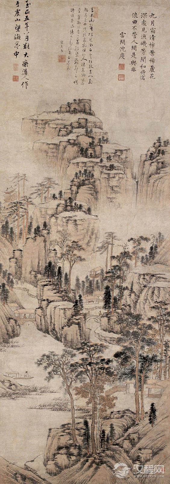元四家黄公望画选 富春山居图（百幅中国名画) 