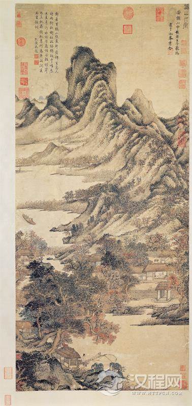 元四家王蒙画选 青卞隐居图(百幅中国名画) 