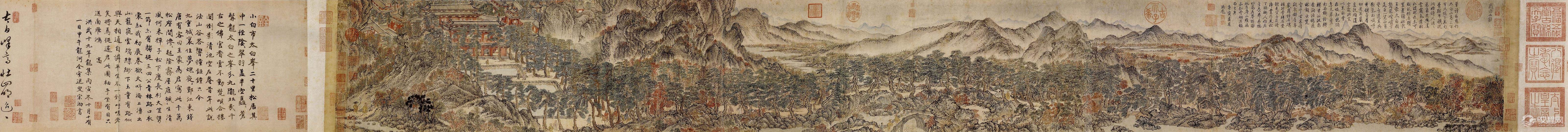 元四家王蒙画选 青卞隐居图(百幅中国名画)