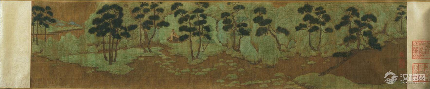 秋郊饮马图 赵孟頫