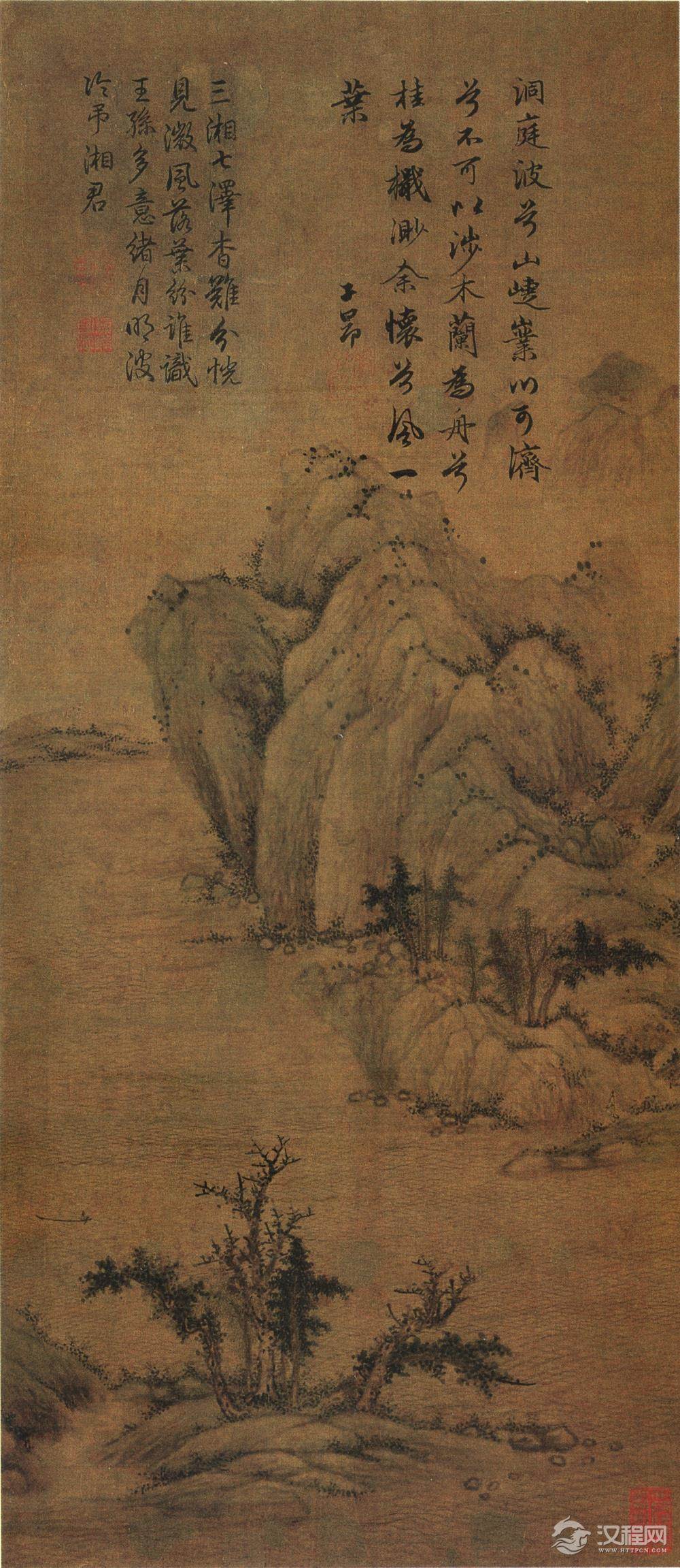 秋郊饮马图 赵孟頫 