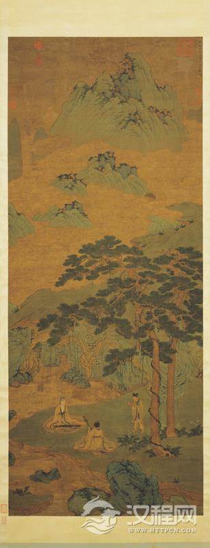 秋郊饮马图 赵孟頫