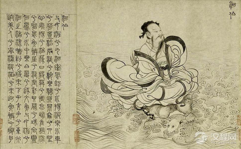 屈原九歌与张渥九歌图卷