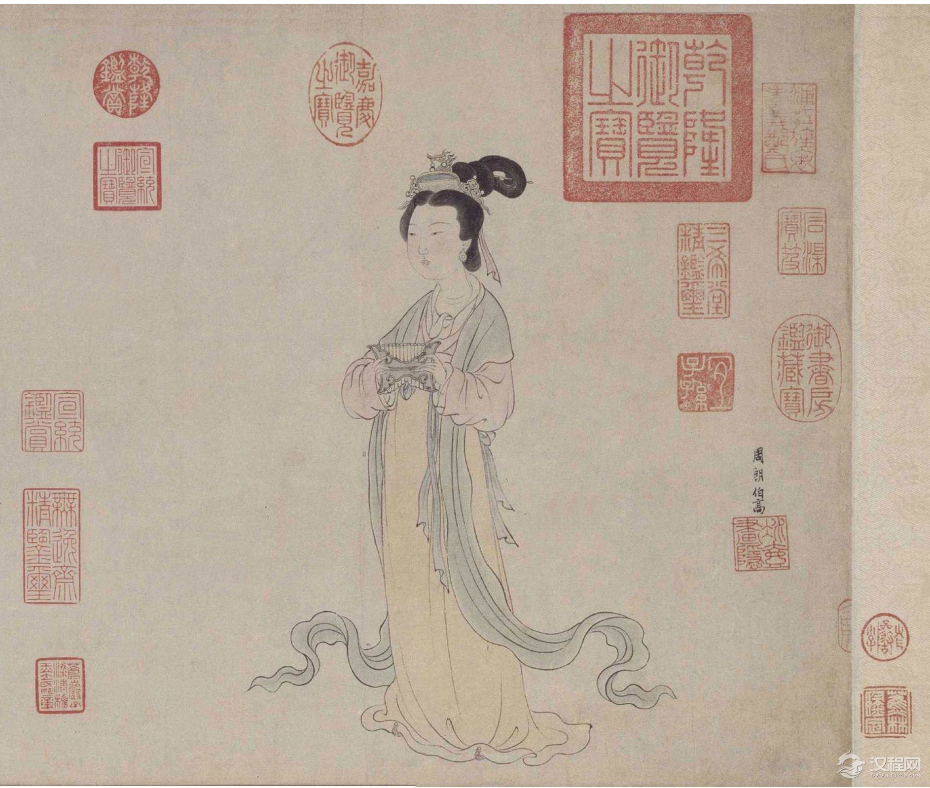 元 周朗 杜秋图 北京故宫博物院藏