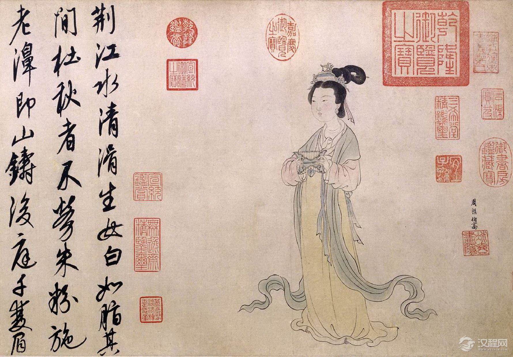 元 周朗 杜秋图 北京故宫博物院藏 