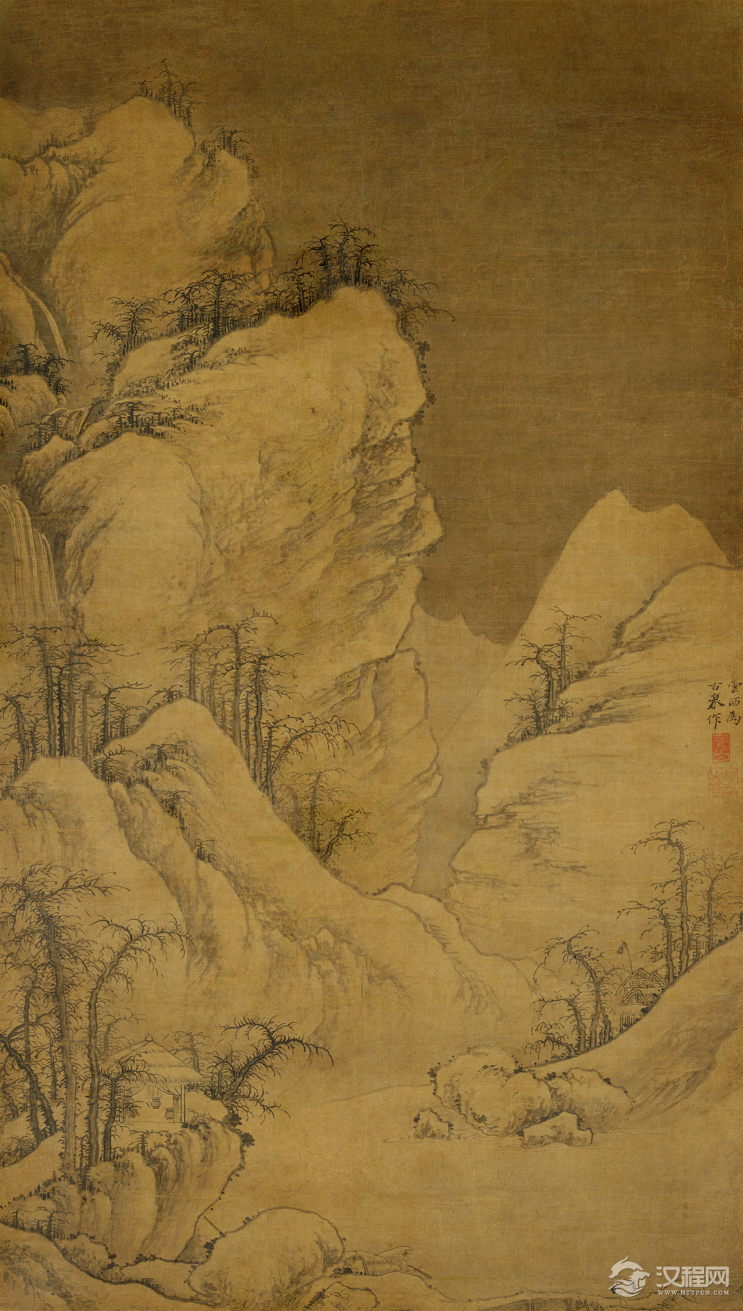 元 曹知白山水画