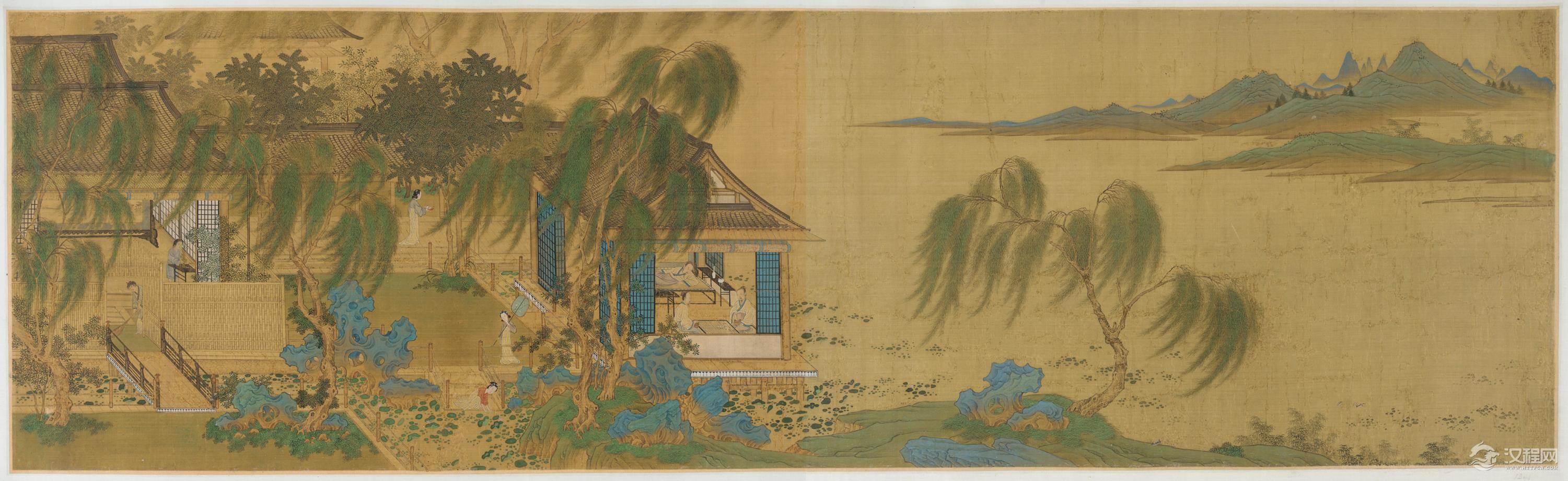 元 冷谦 蓬莱仙弈图  美国弗利尔美术馆藏