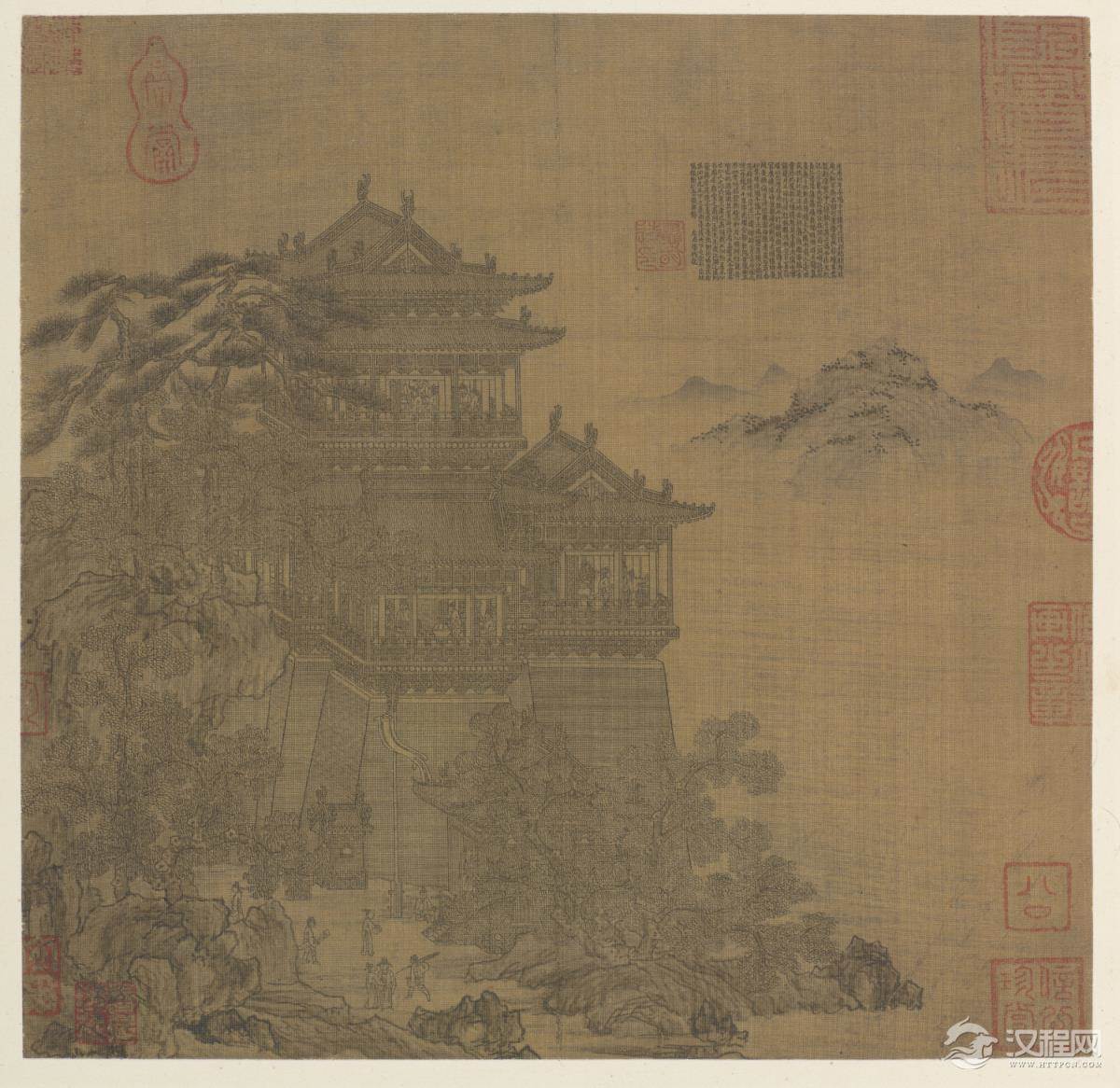 元 夏永绘三大名楼