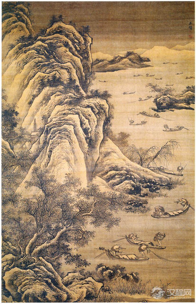 浙派三大家：吴伟画选 渔乐图(百幅中国名画) - 中艺图文工作室 - 中艺图文工作室