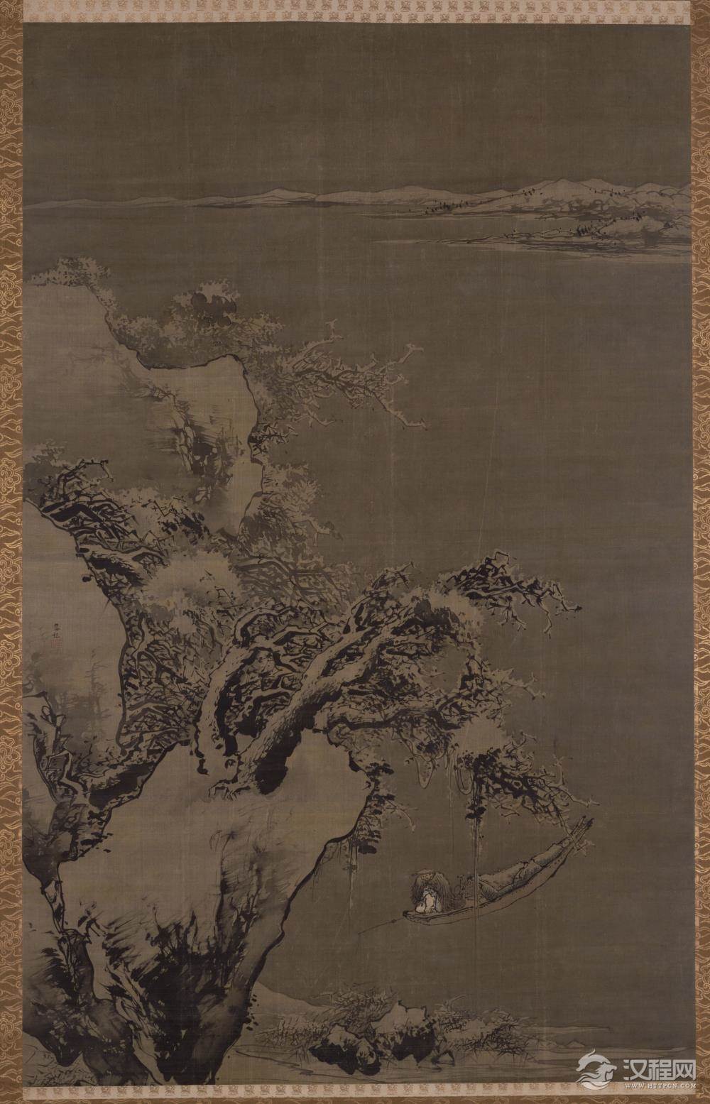 浙派名家 朱端画选 寒江独钓图 