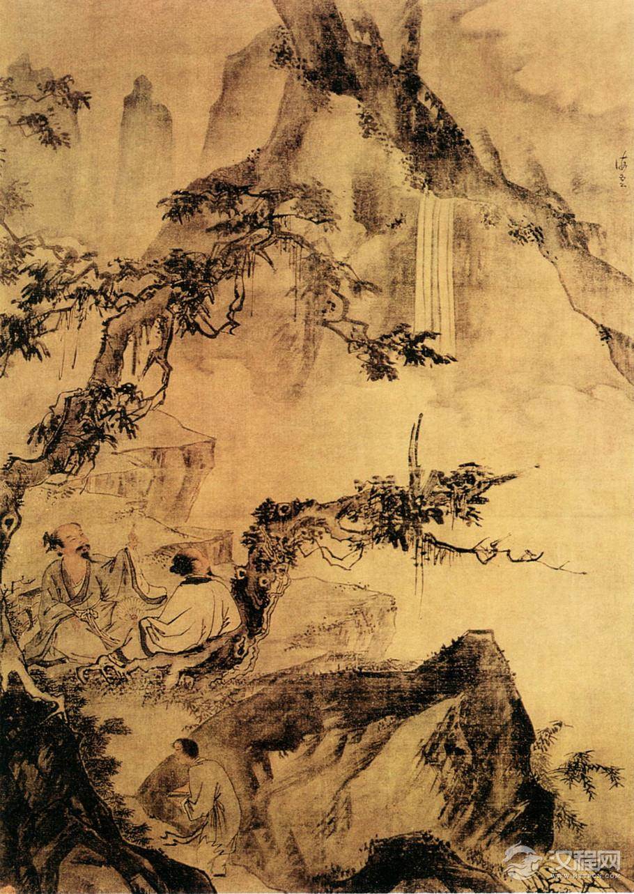 用鼻饮酒的浙派名家 汪肇画选 五鹿图 