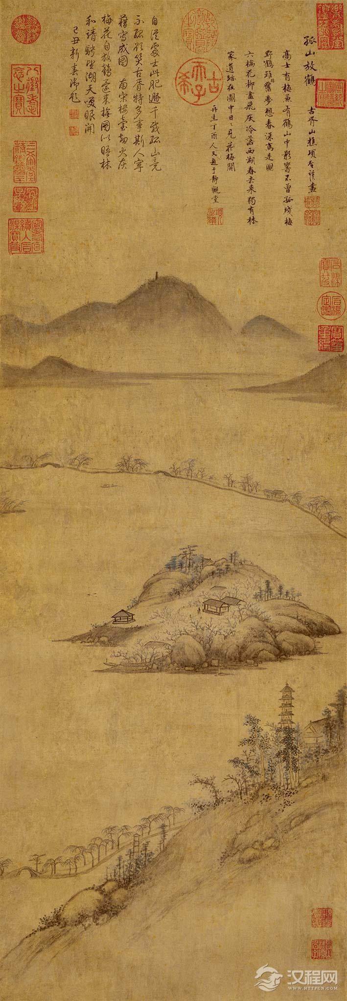 祖孙画家：项元汴 项圣谟与大树风号图 - 潮河边人 - 潮河边人博客