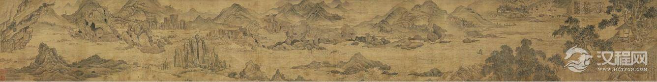 祖孙画家：项元汴 项圣谟与大树风号图