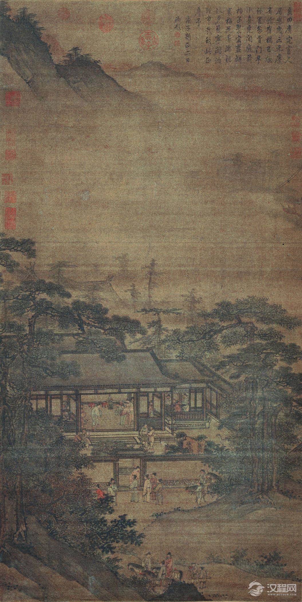 明宫廷画家 周文靖画选 雪夜访戴图 