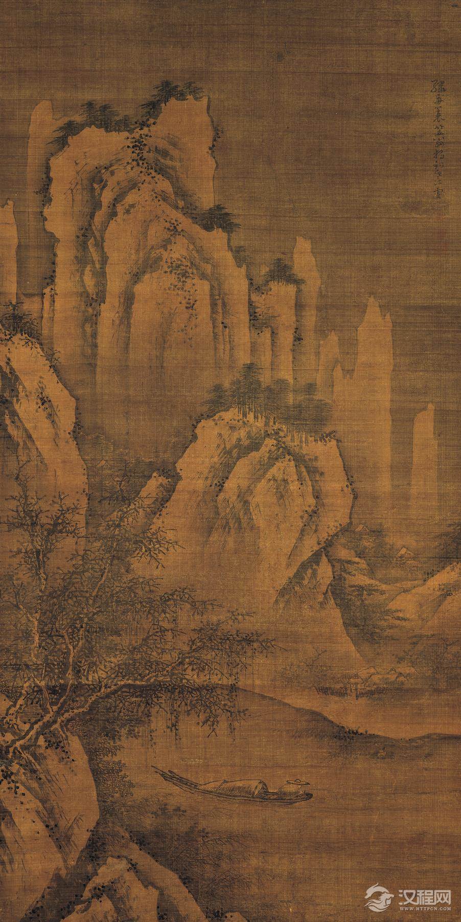 明宫廷画家 周文靖画选 雪夜访戴图