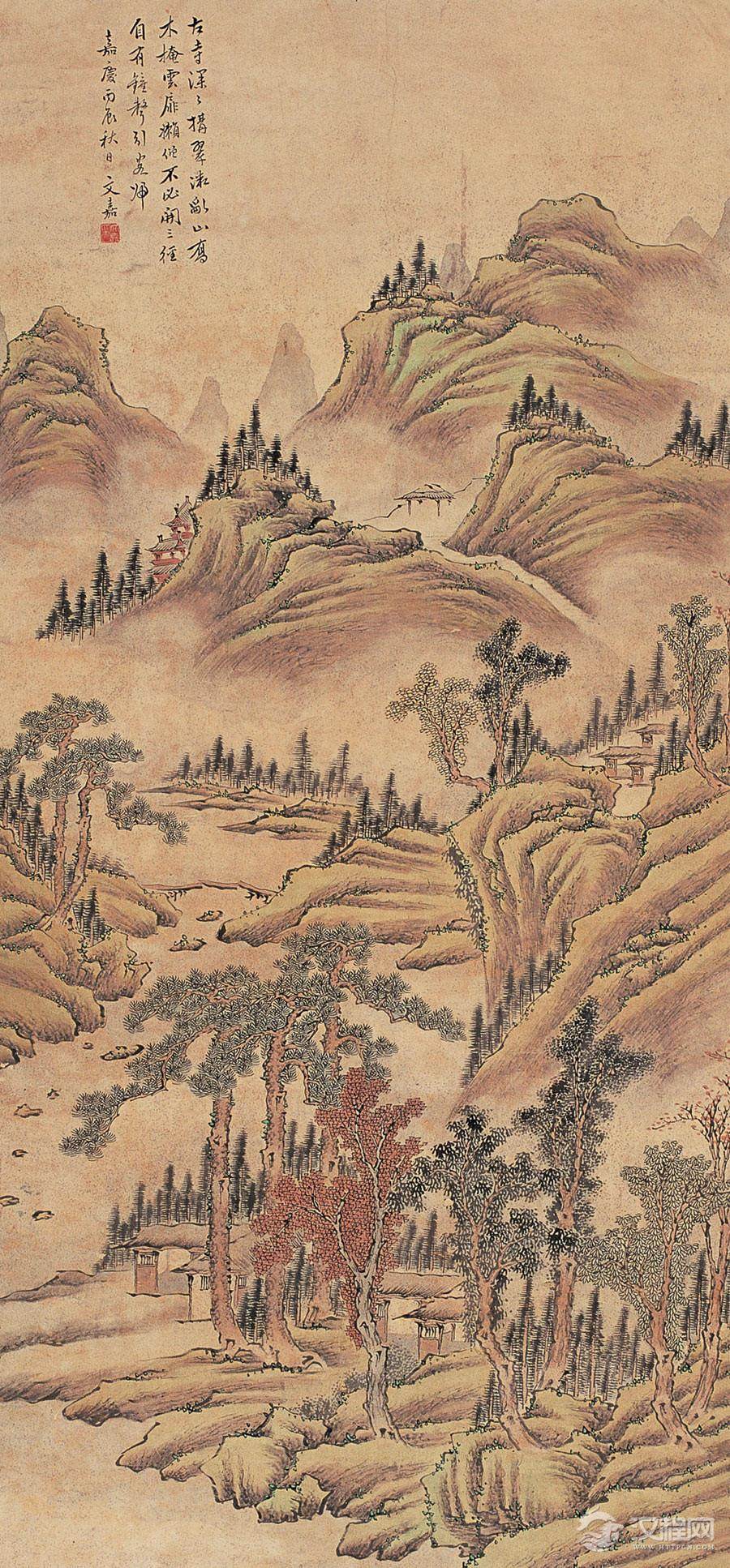 文徵明次子 文嘉画选