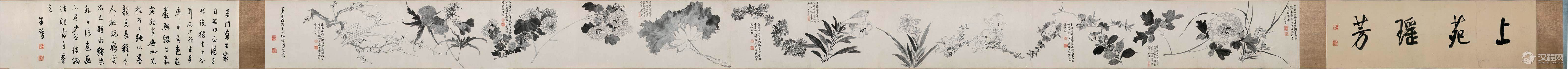 明 周之冕画选 百花图卷