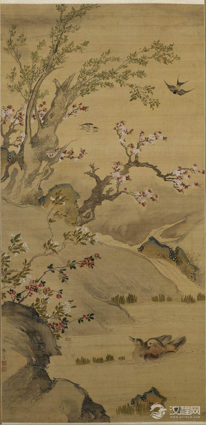 明 周之冕画选 百花图卷 