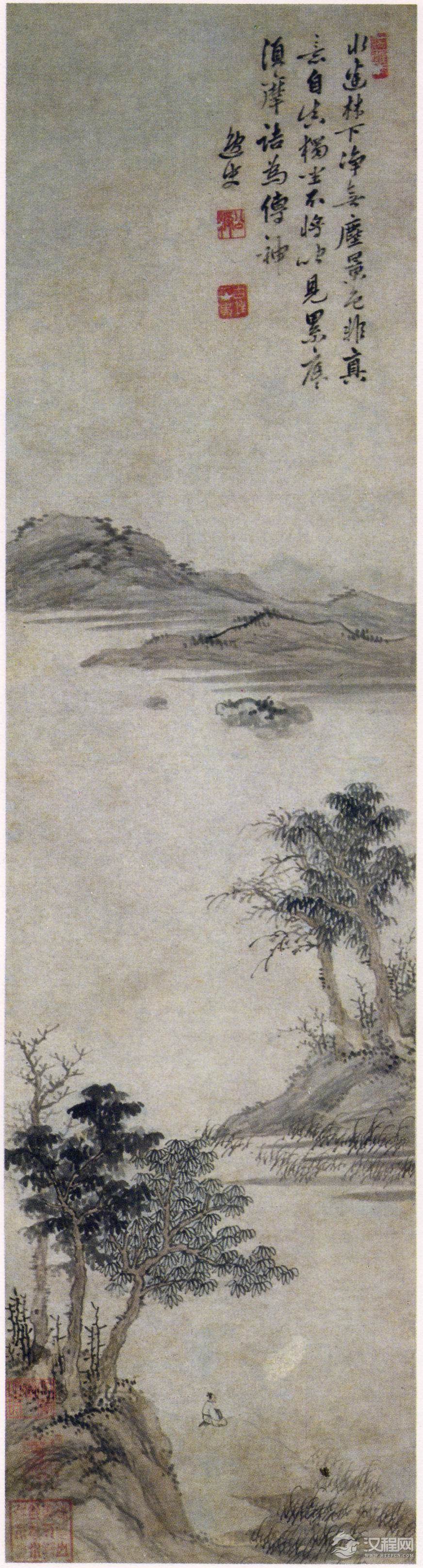 明 姚绶画选 红梅图卷