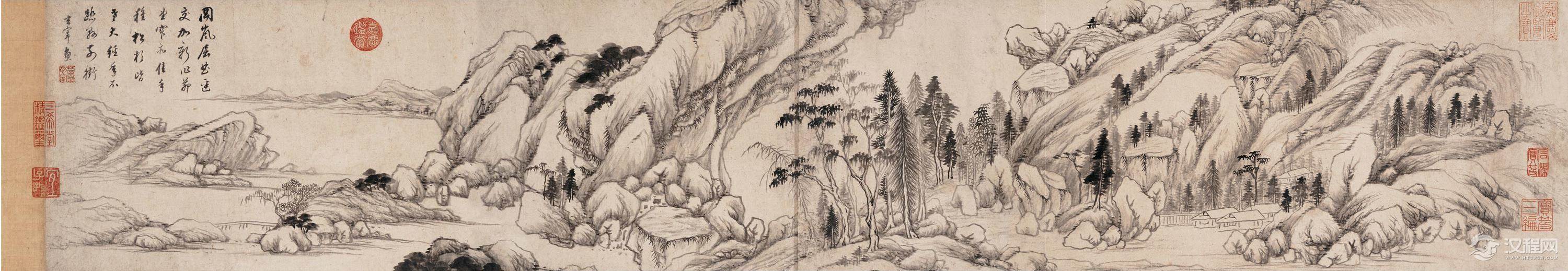 董其昌画选 仿王蒙山水