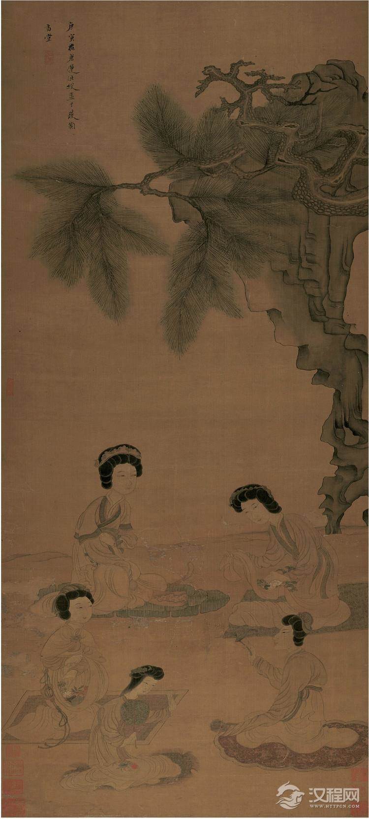 陈洪绶 品茶图 - 中艺图文工作室 - 中艺图文工作室