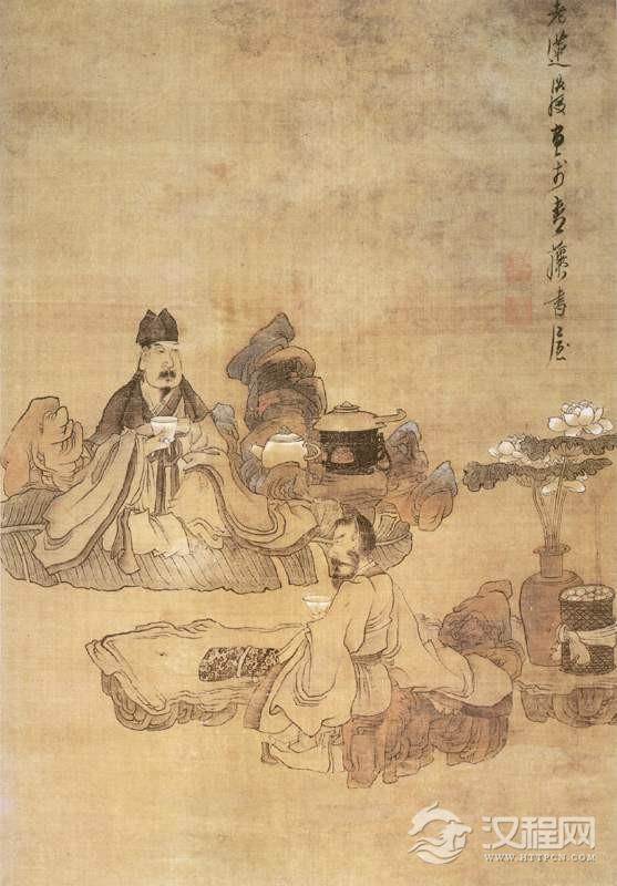 陈洪绶 品茶图 - 中艺图文工作室 - 中艺图文工作室