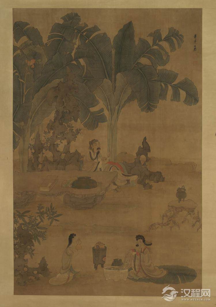 陈洪绶 品茶图 - 中艺图文工作室 - 中艺图文工作室